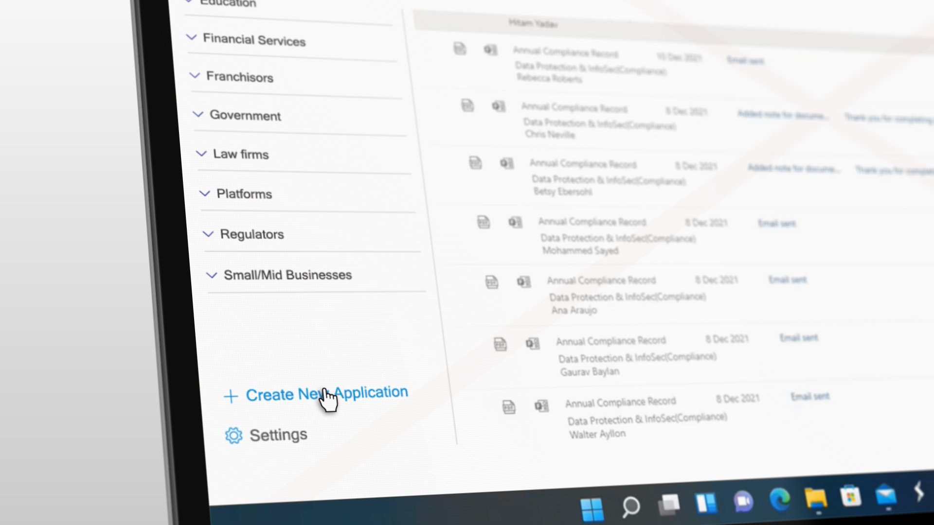 Create application