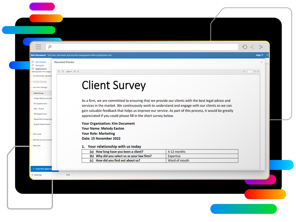 Client Survey 6